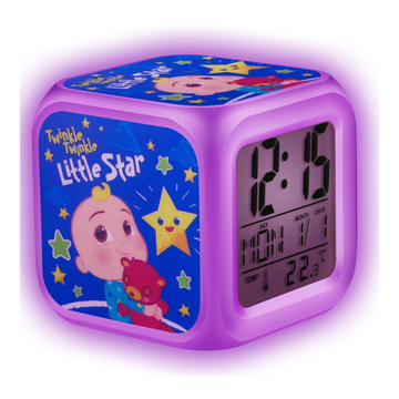 Cocomelon LED Glo-clock with Room Temperature